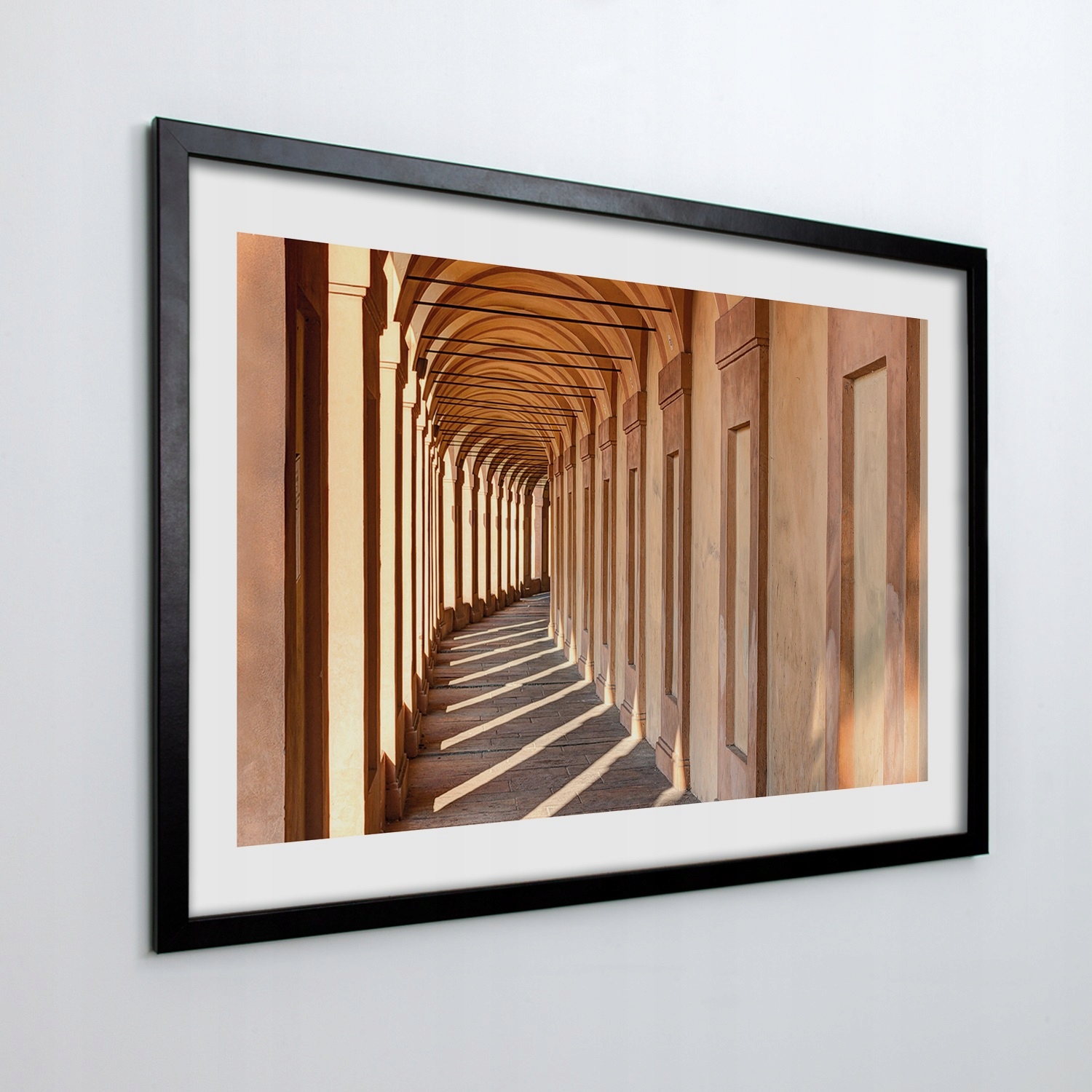 Nástěnný obraz v rámu Itálie tunel sloupy 70x50