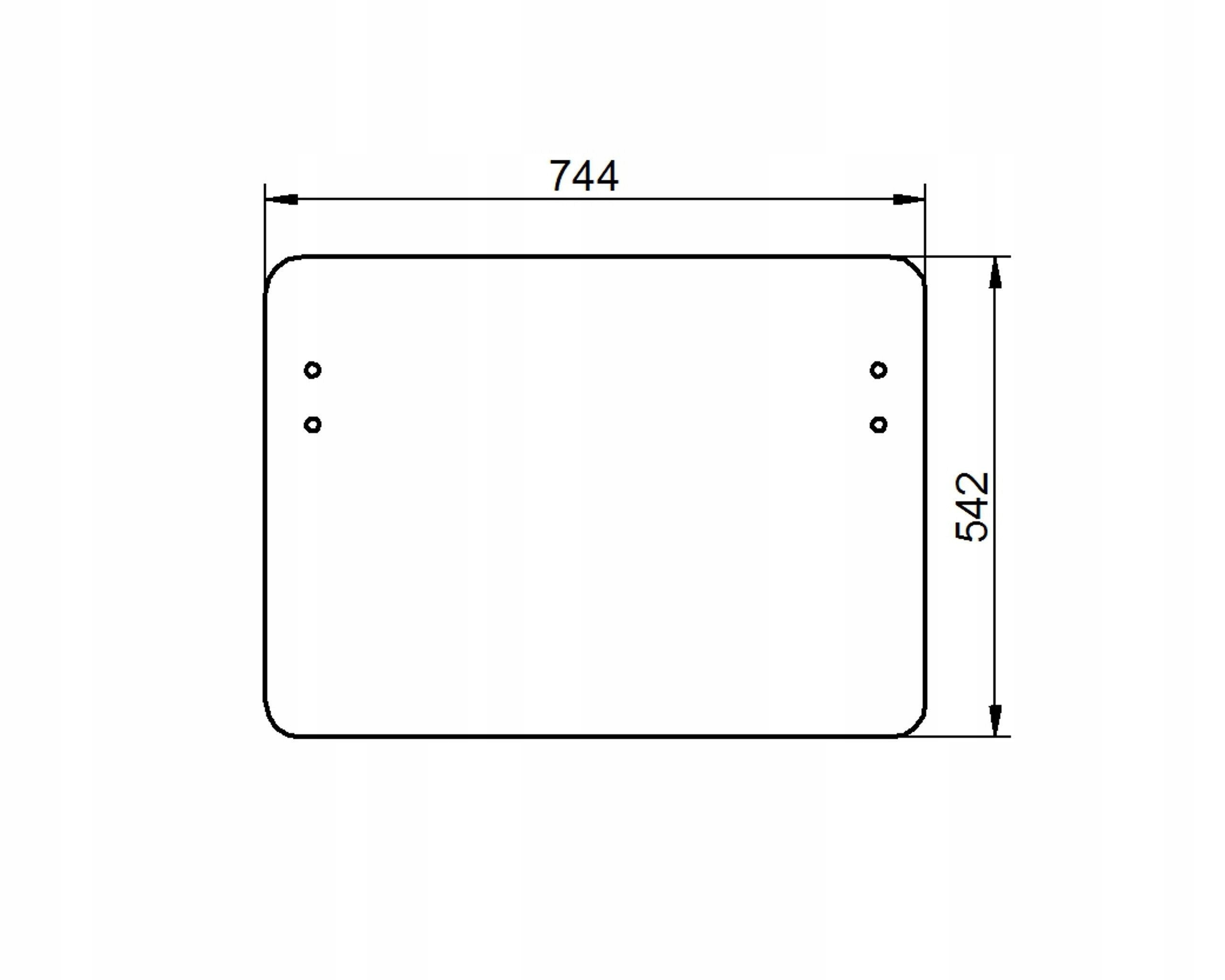 sklo bagr Jcb přední spodní JHN0141