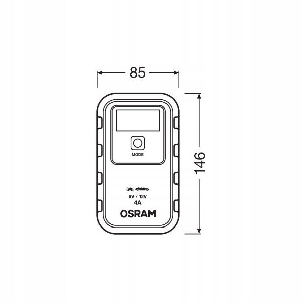 INTELIGENTNY PROSTOWNIK OSRAM OEBCS904 6V/12V 4A Marka Osram