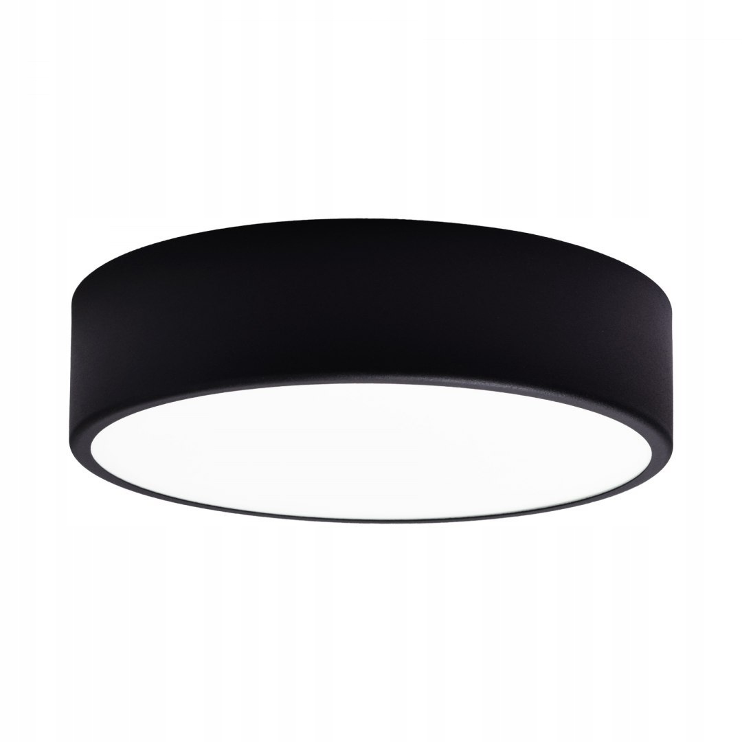 Lampa sufitowa łazienkowa na taras Plafon Cleo 300 IP54 Czarny 30 cm