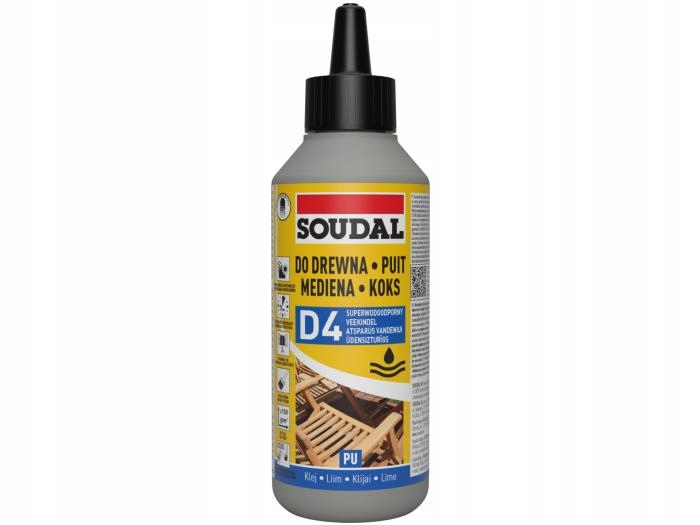 SOUDAL KLEJ DO DREWNA D4 POULIRETANOWY 66A 750ml