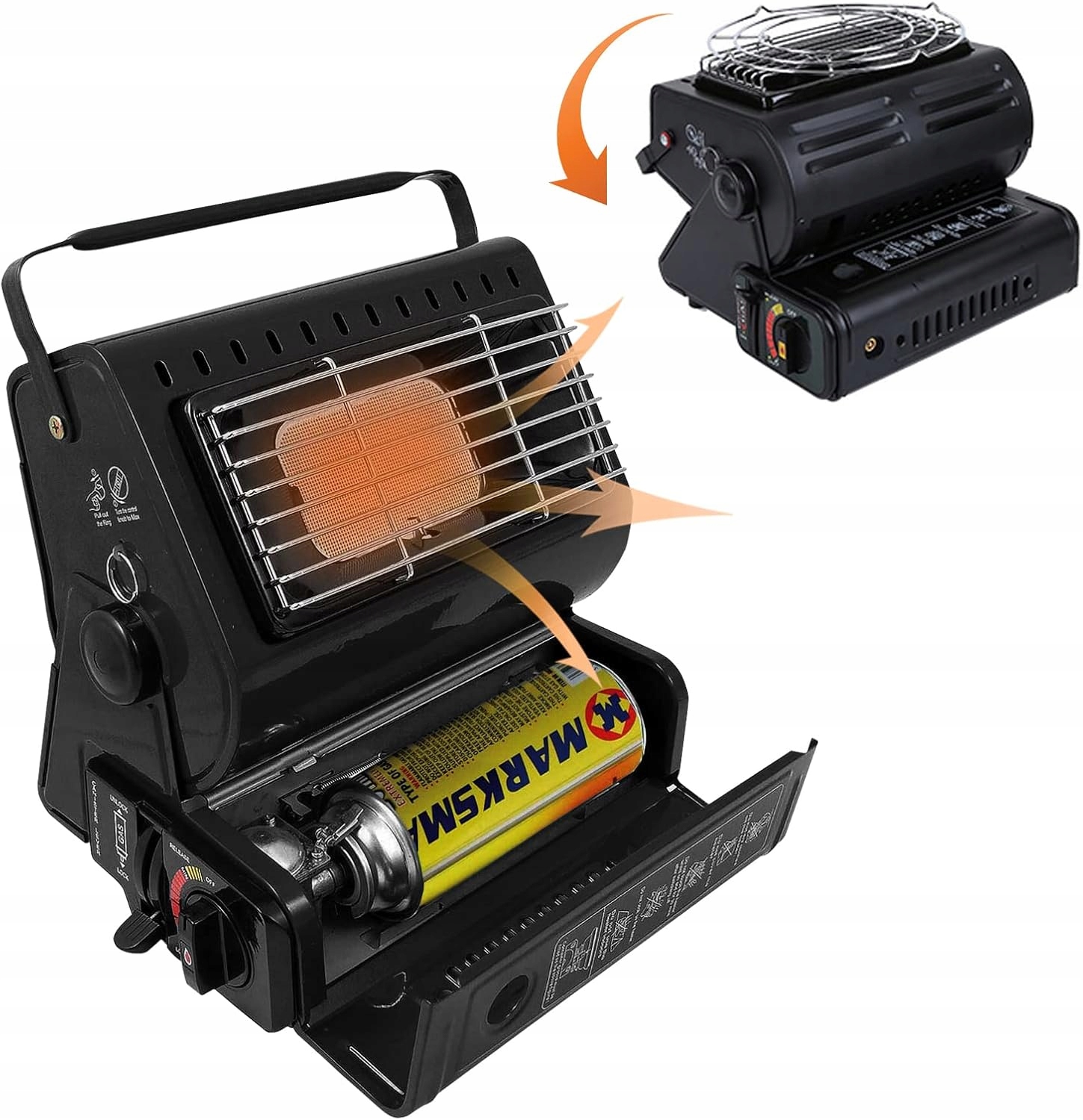 Plynový Turistický Vařič 2v1 Kamna Kemping 1,3 Kw Bivak Stan