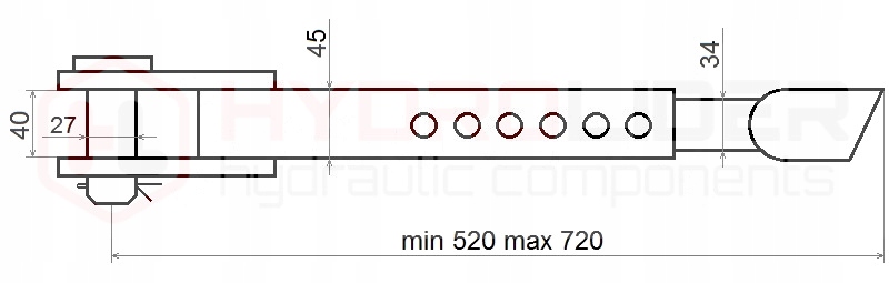 MOCNY STABILIZATOR BOCZNY ODCIĄG ŚCIĄGACZ RAMION PODNOŚNIK C360 3P 5211 721 Producent części Hydrolider