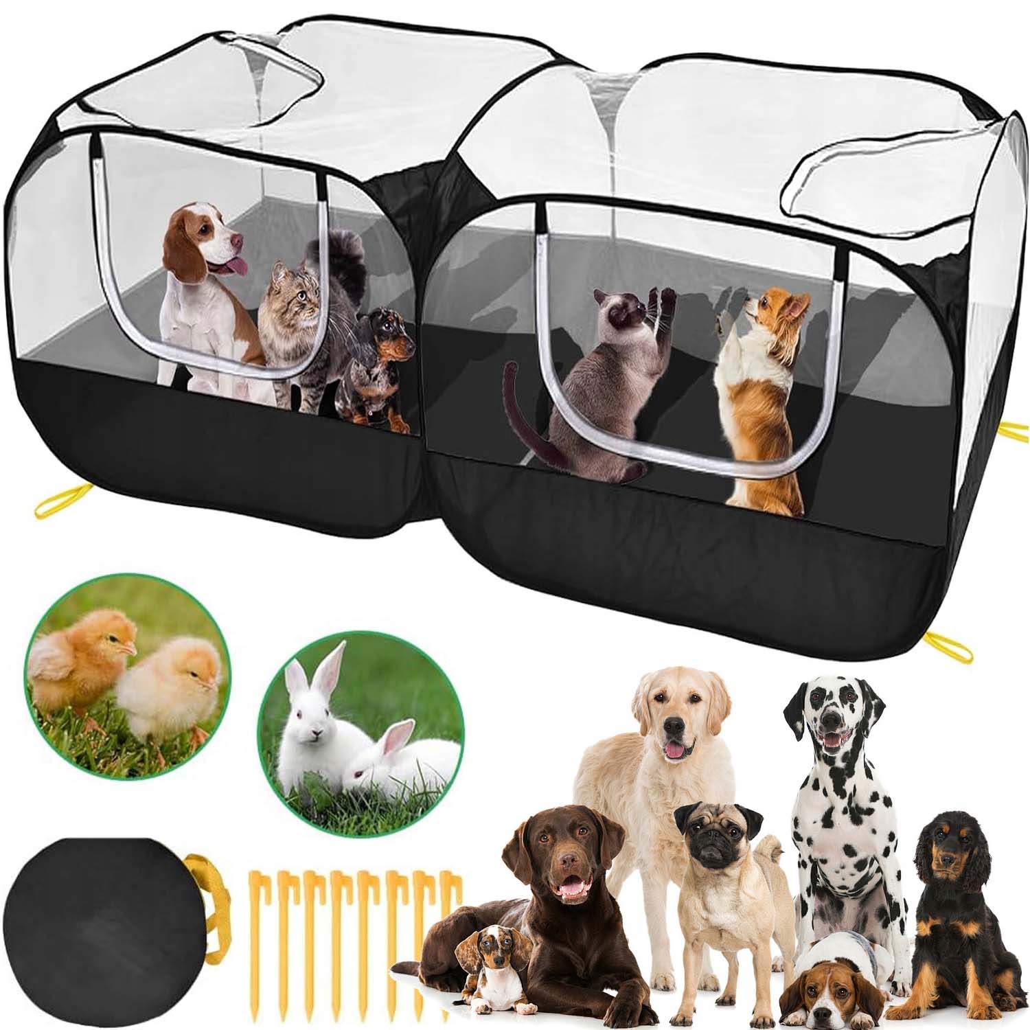 Levně Skládací Lehká Kotec Pro Psa Kočku Králíka Štěňat Pelíšek Prodyšná