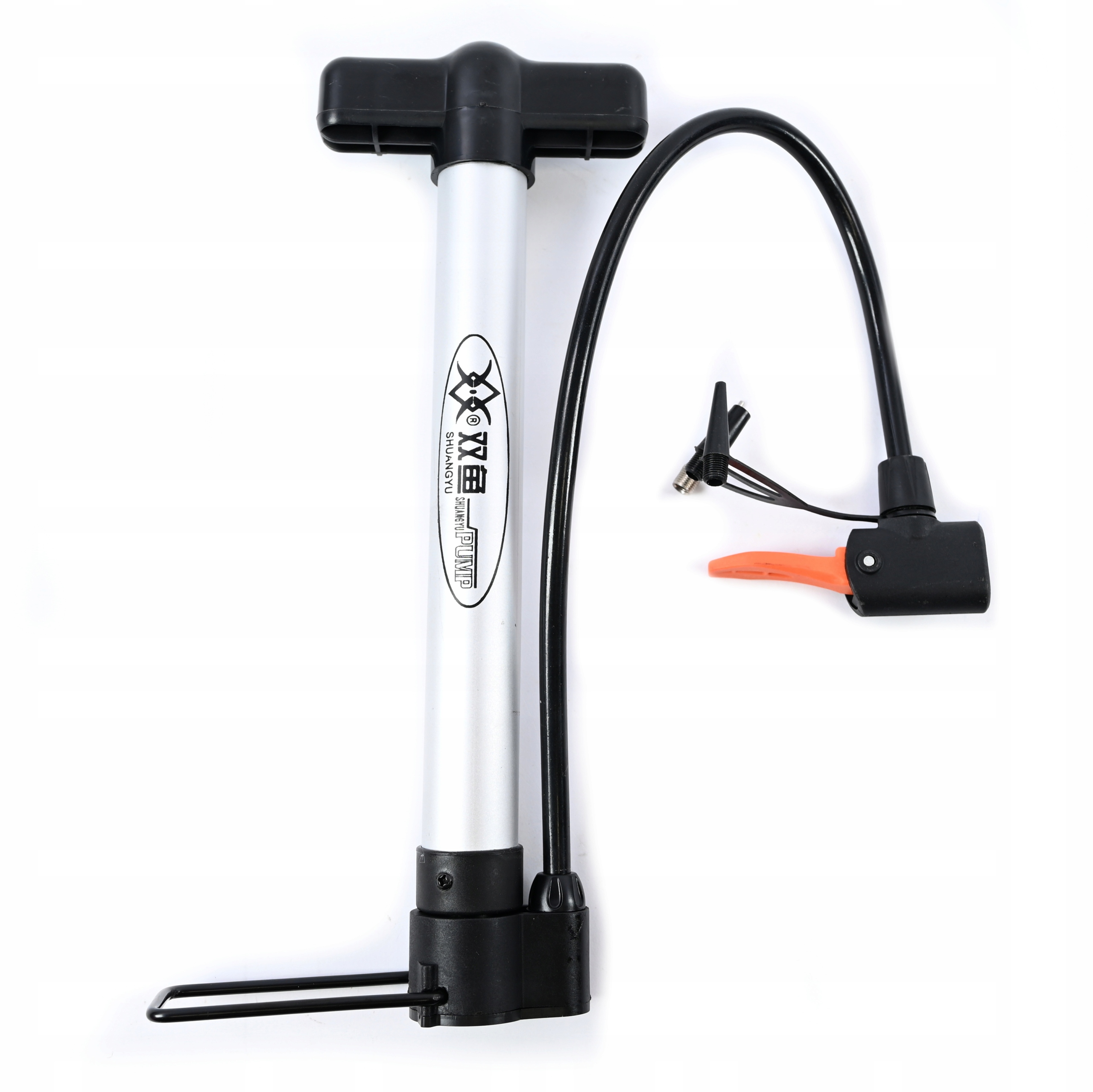 POMPKA ROWEROWA Z WĘŻYKIEM DO PIŁEK BALONÓW ROWERÓW + UCHWYT UNIWERSALNA