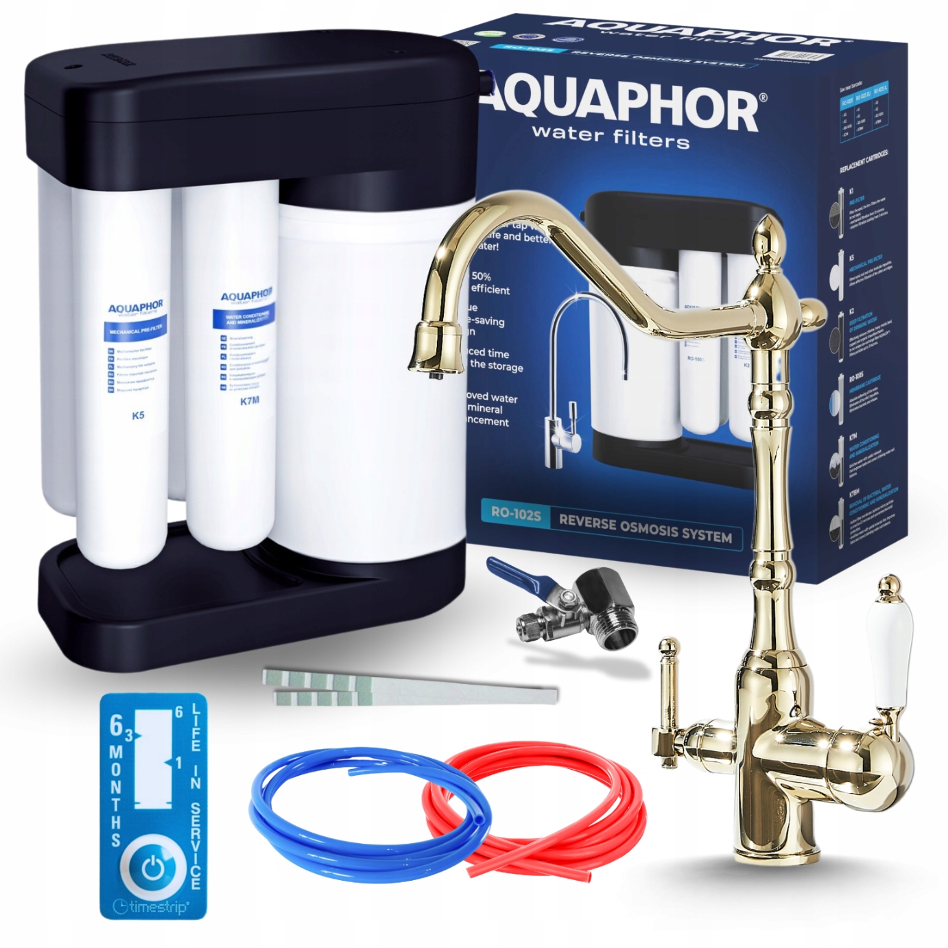 Sada Reverzní Osmózy Pzh, Poddřezový Filtr A Třícestná Baterie