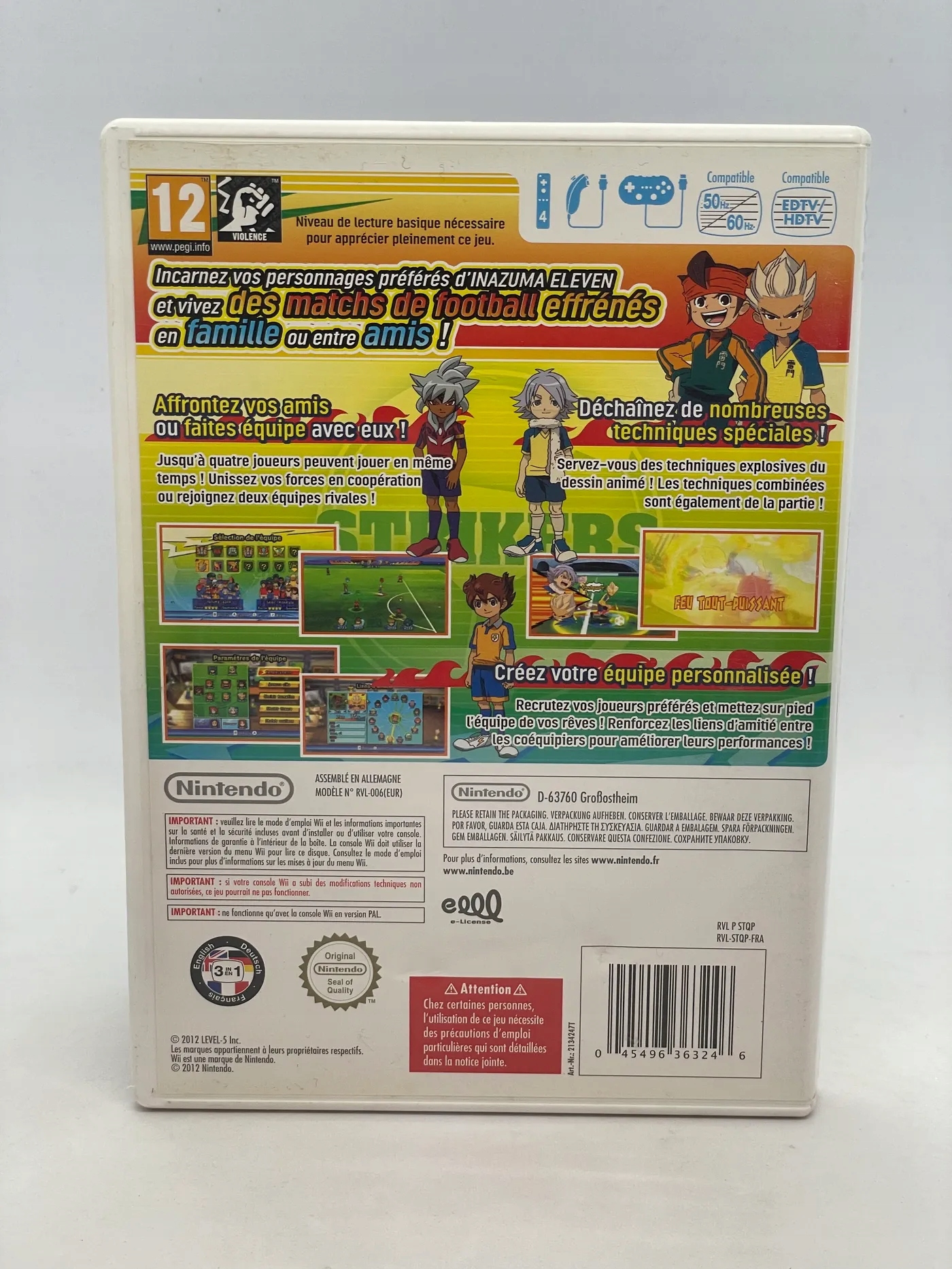 Inazuma Eleven Strikers Nintendo Wii Platforma Nintendo Wii