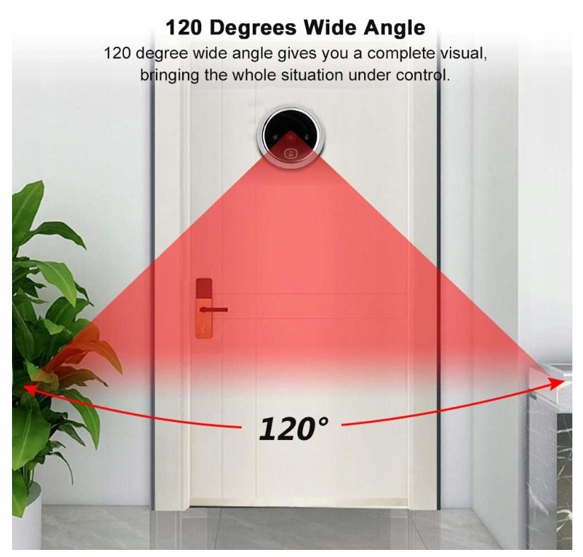 Bezprzewodowy wizjer LCD 3" dzwonek KAMERA Marka bez marki