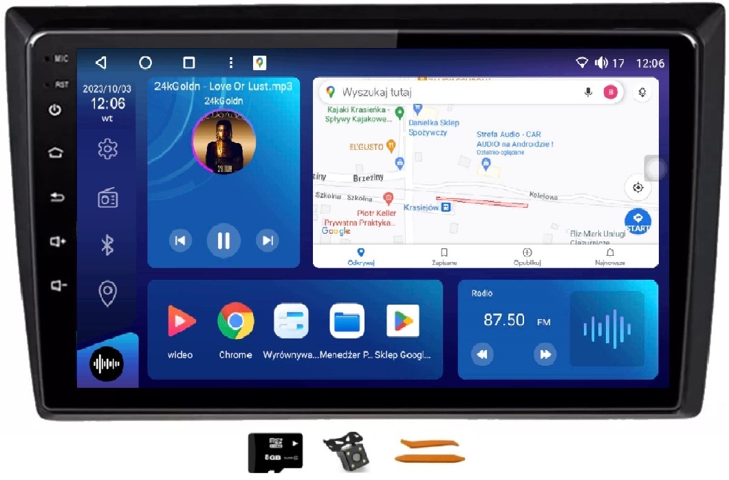 Radio Android Navigace Vw Beetle 12-18 6/128GB Lte 4G CarPlay Gps