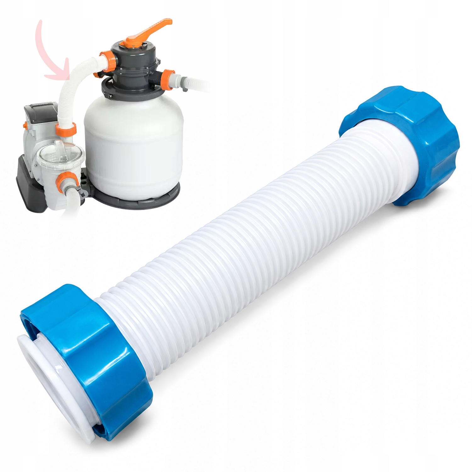 Krátká hadice trubka, originální spojovací trubka pro pískovou pumpu 58495 Bestway
