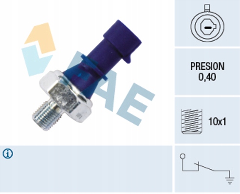 FAE CZUJNIK CIŚNIENIA OLEJU 12439 Numer katalogowy części 12439