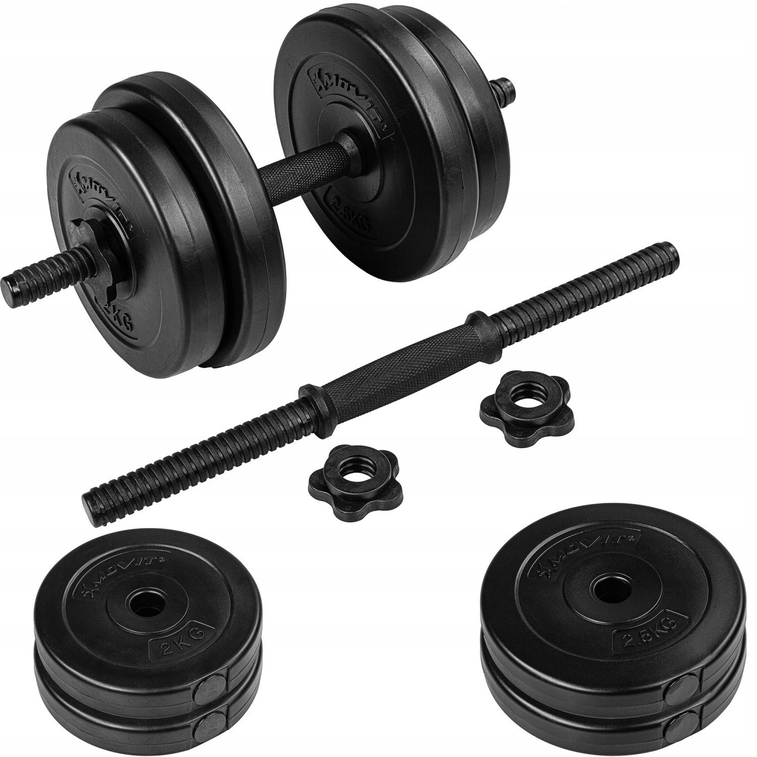 ZESTAW HANTLI 2 X 10 KG CIĘŻARKI HANTLE 20 KG Rodzaj bitumiczne