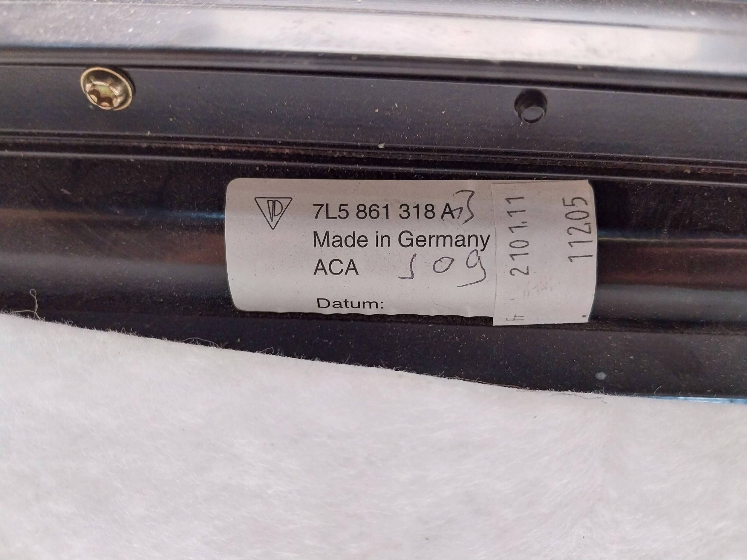 upholstery door side right rear part PORSCHE CAYENNE 02- 7L5867212CA