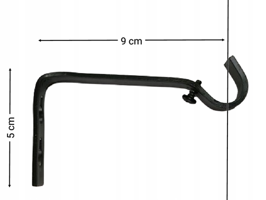 KARNISZ POJEDYNCZY METAL CZARNY MODERN 420 cm Marka inna