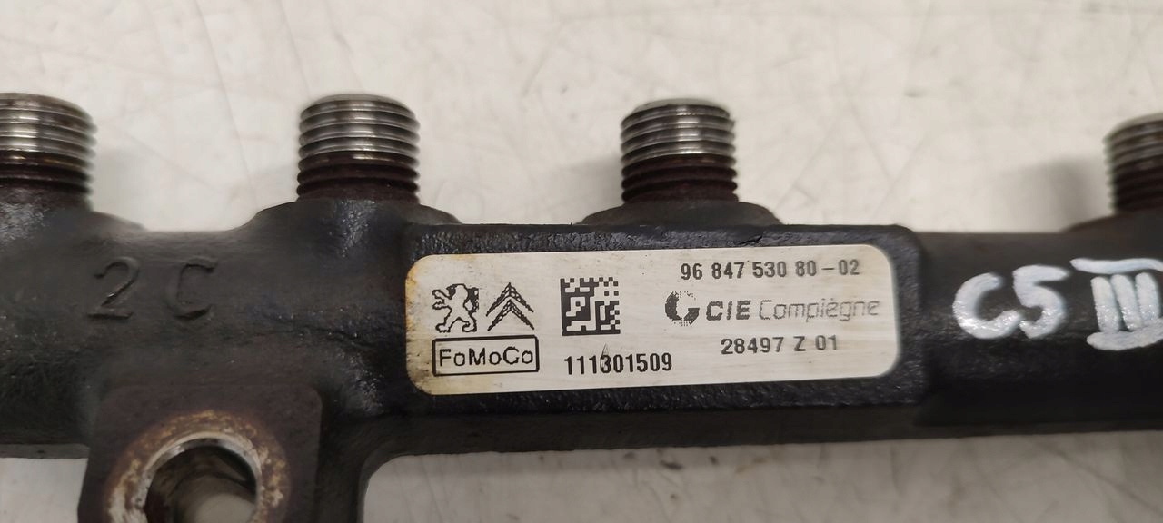 Rampe injection rurki Citroen C5 III 1,6 EHDI