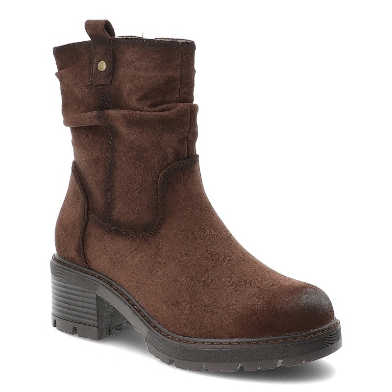 Dámské kotníkové boty S.Barski, hnědé, HY62-8100 Chocolate
