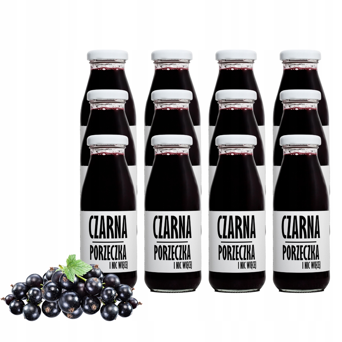 100% sok tłoczony z czarnej porzeczki Nfc 12x250ml