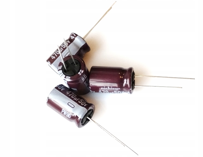 [2szt] Kondensator Nichicon Pw 470uF 50V Ø12.5x20mm niska impedancja 60mR