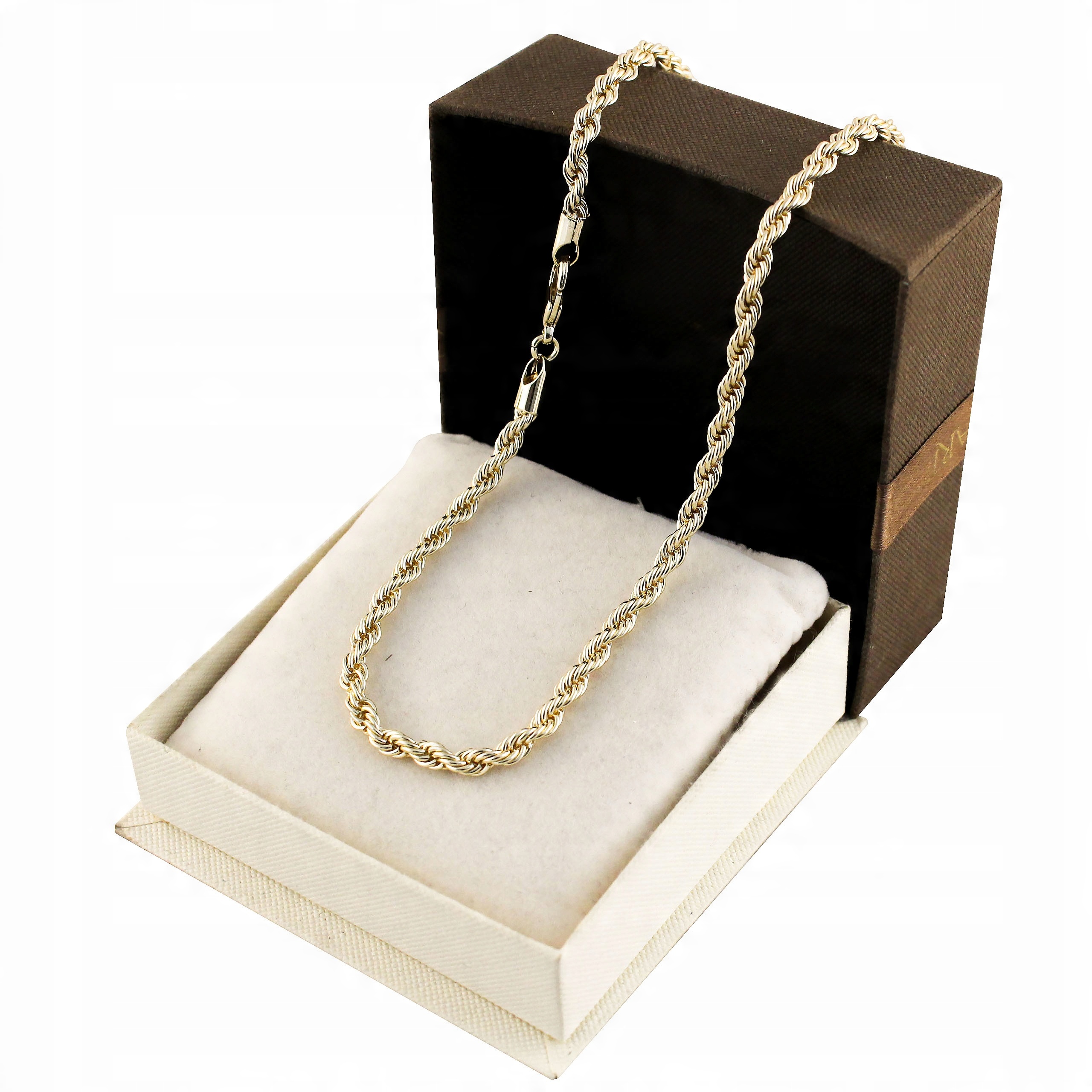 

Złoty Łańcuszek Stal Chirurgiczna Kręcony 45 CM