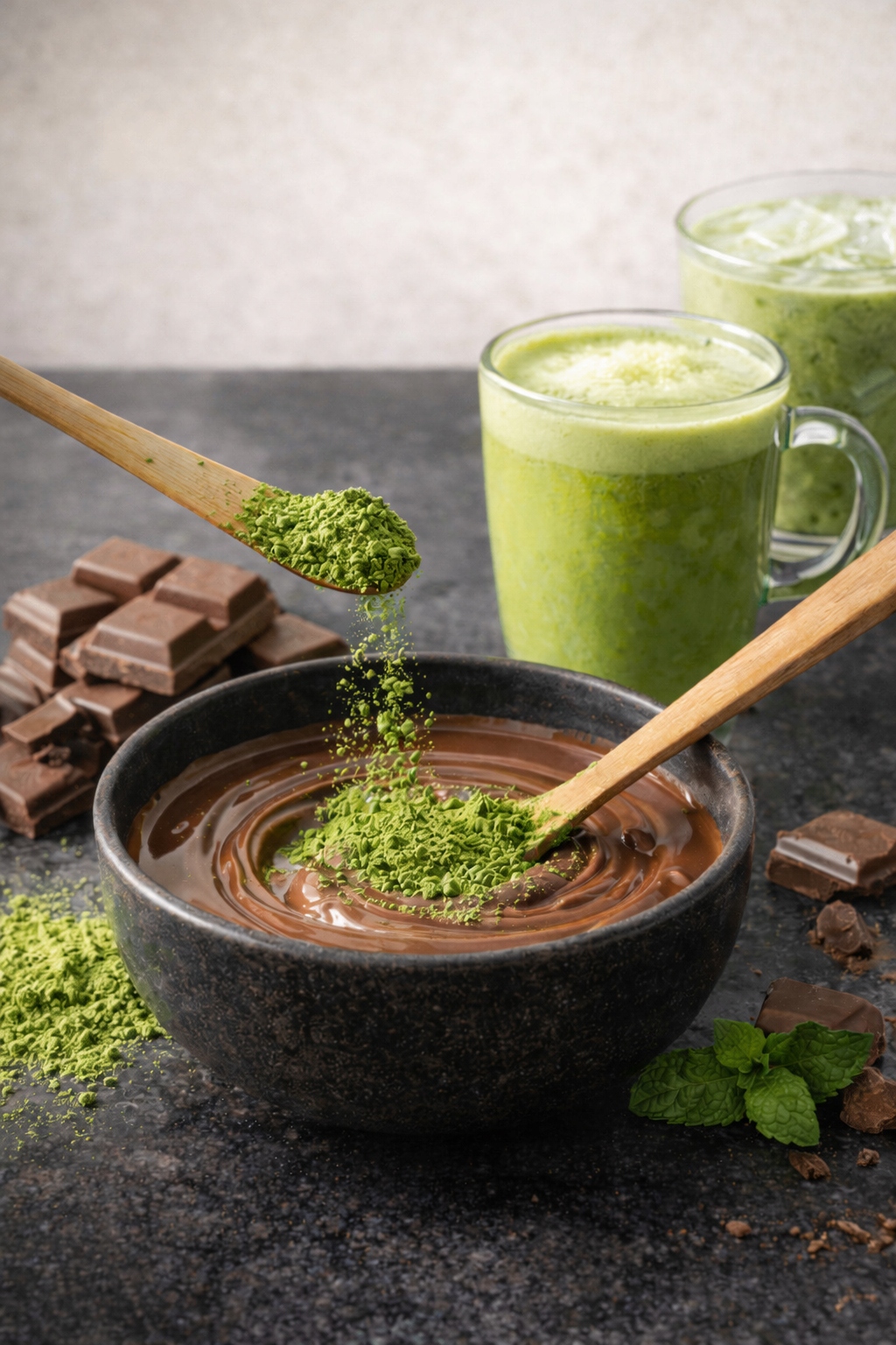 Dovanų matcha rinkinys 30 g su chasen šluotele ir chashaku šaukšteliu