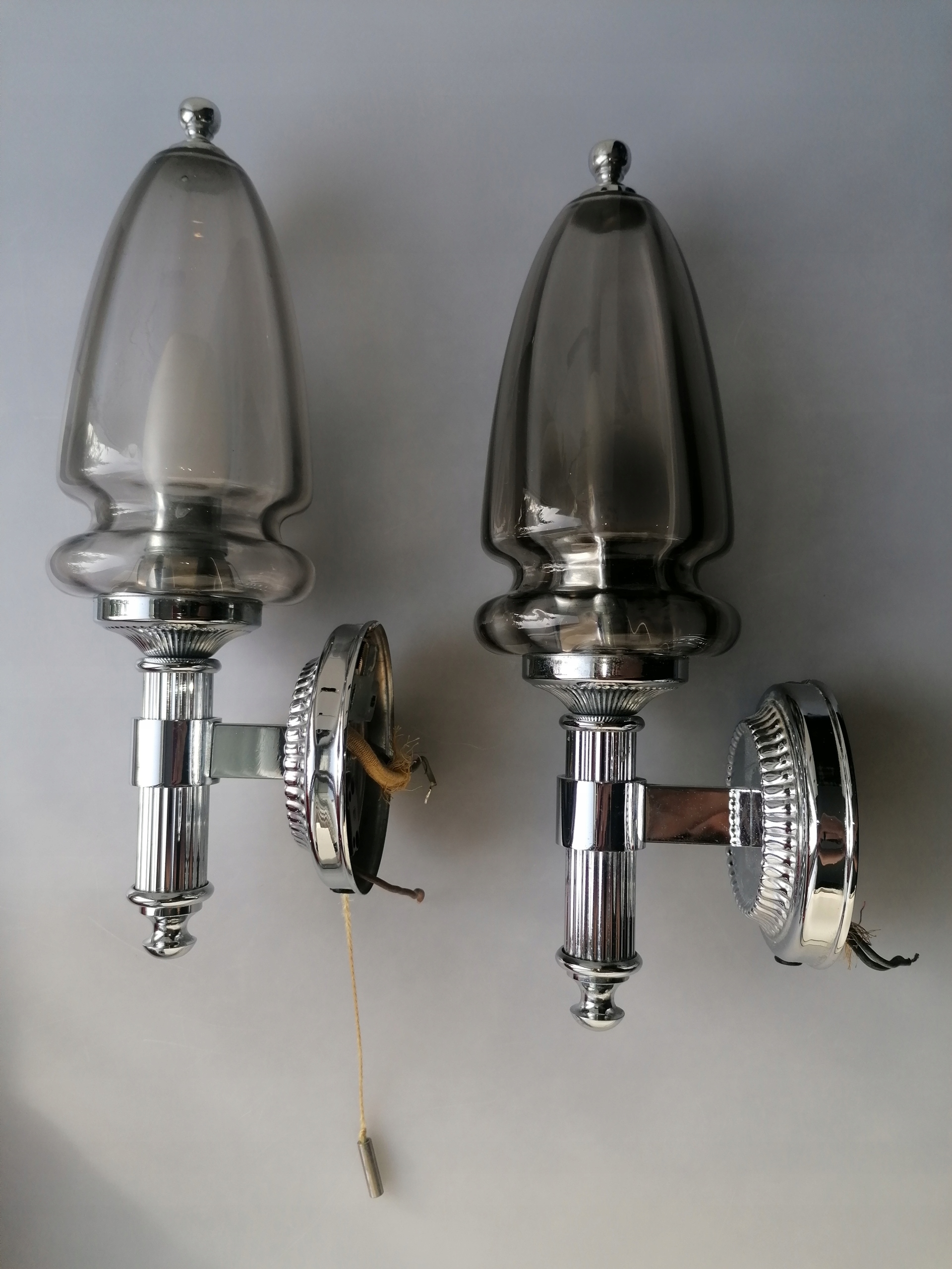 DWA STYLOWE KINKIETY Z LAT 60. E. HILLEBRAND