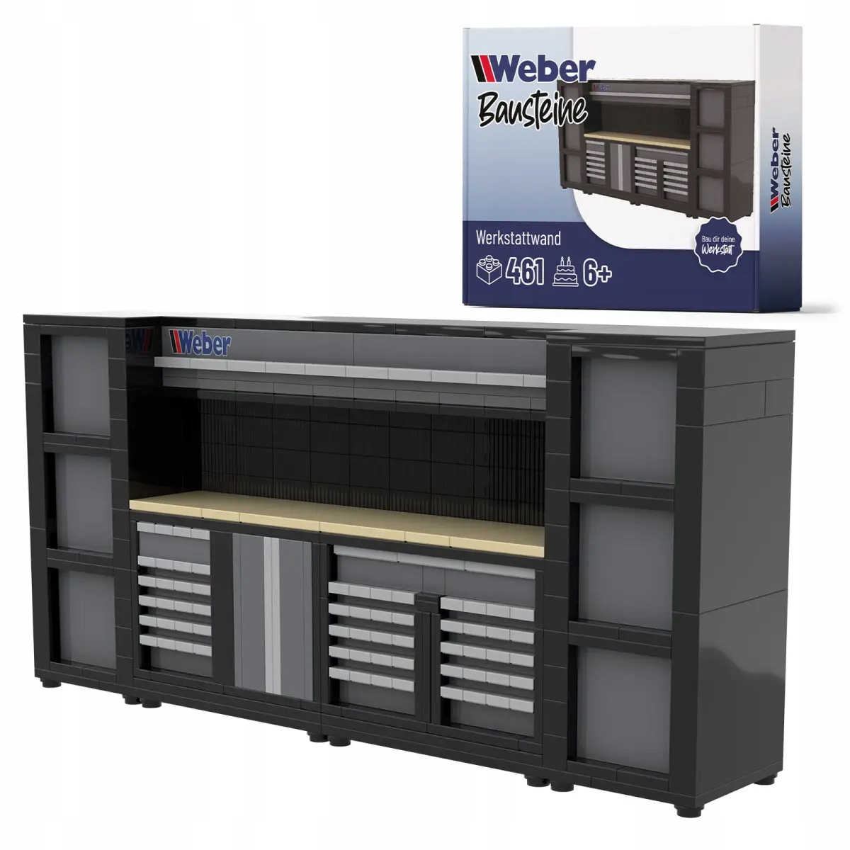 Klocki szafa warsztatowa Weber 461 el.