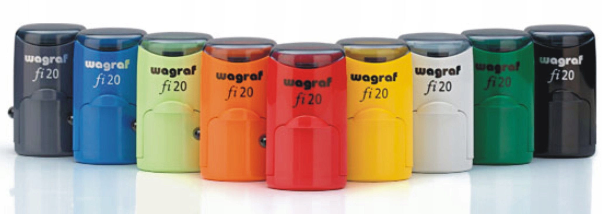 PIECZĄTKA OKRĄGŁA WAGRAF FI 20 KARNETY LOGO Liczba wersów 1-2 wersy