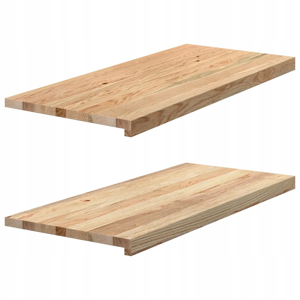 vidaXL Okenní parapety 2 ks neošetřené 90x40x2cm masivní dubové dřevo