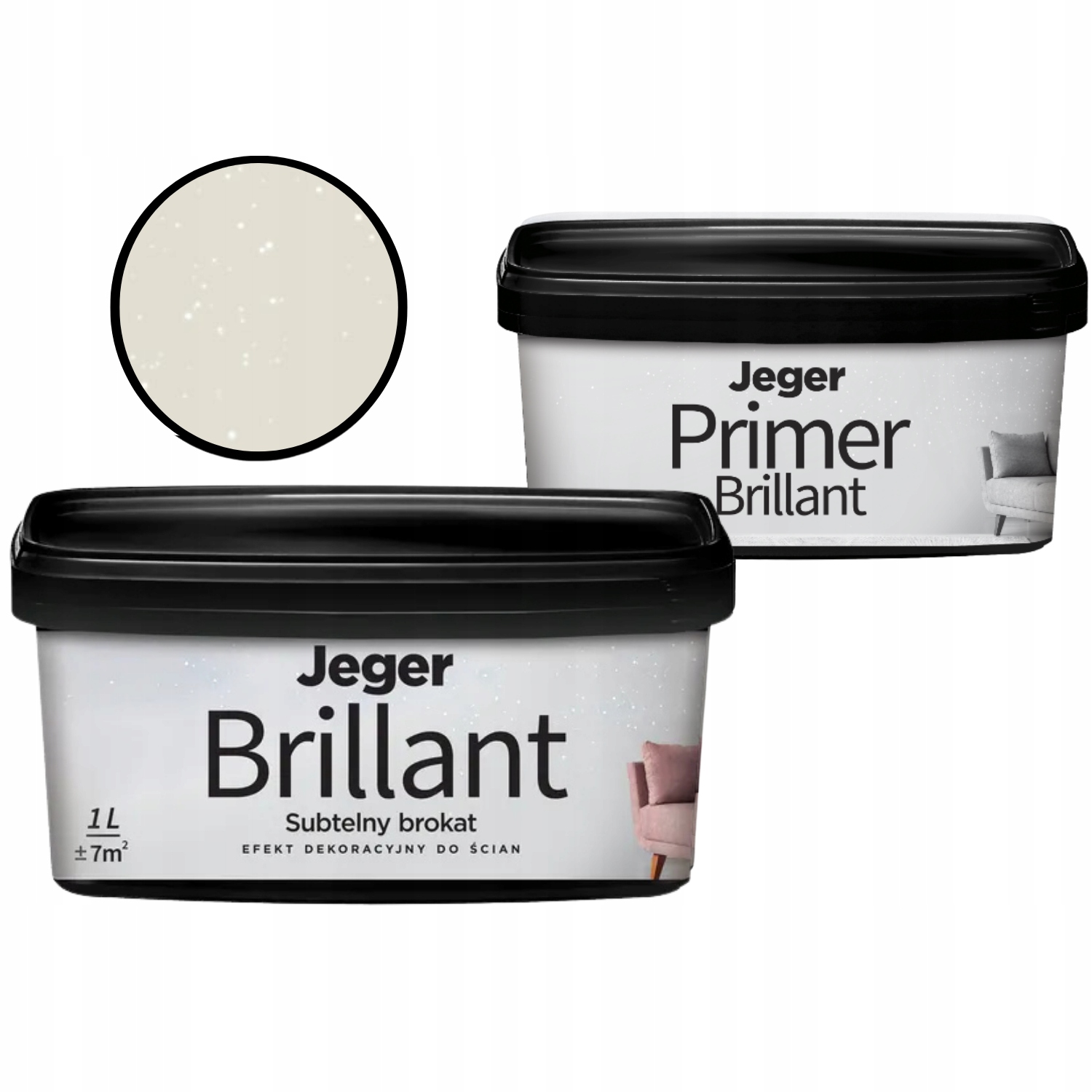 Dekorativní nástěnná sada s efektem brokátu Brillant Warm Primer