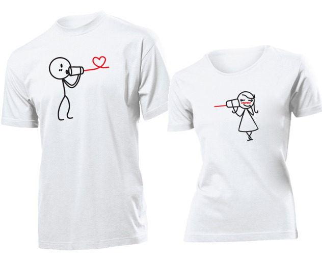 

Koszulki dla par I Love You Kocham Cie S