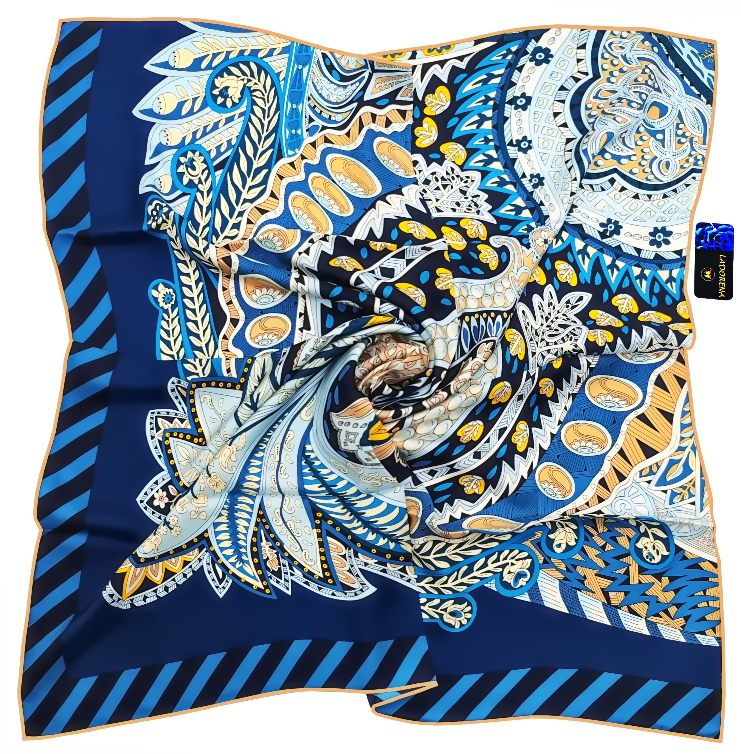 Hedvábný Šátek 100% Přírodní Hedvábí, Morušový, Prémiová Kvalita