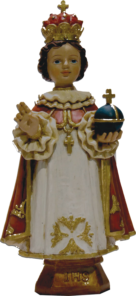 Figurka Pražské Jezulátko, červený pláštík 20 cm výška