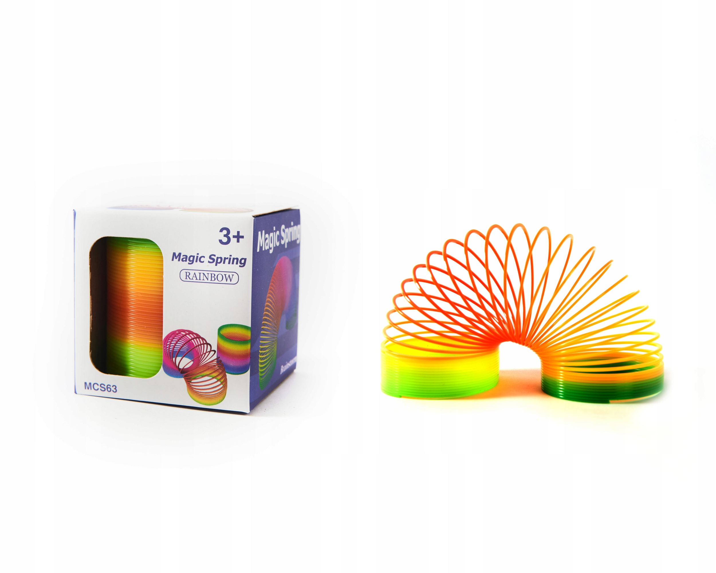 MAGICZNA SPRĘŻYNA KOLOROWA ZABAWKA SPRĘŻYNKA 6,5CM