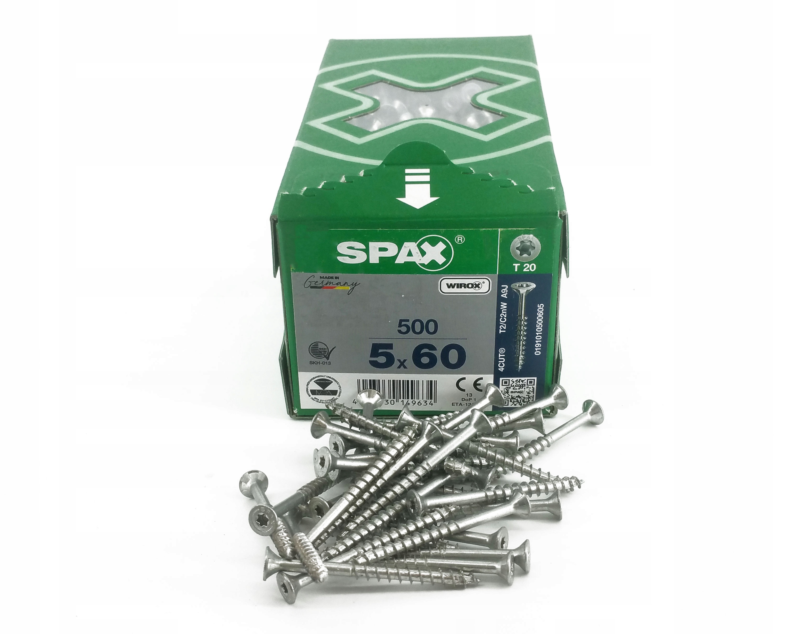 Wkręty do drewna Spax 0191010500605 5x60 mm 500 sztuk