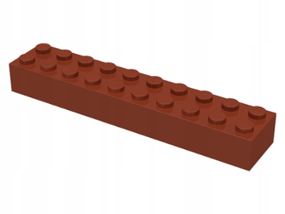 

Lego 3006 Klocek 2x10 brązowy Nowy (6g)