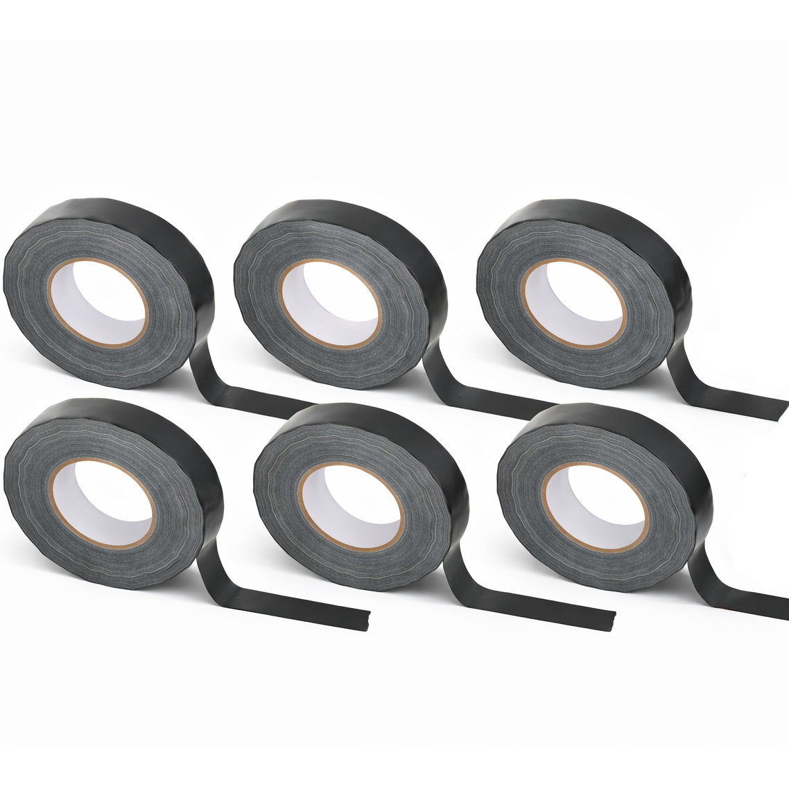 Montážní opravná páska černá 50 m 48 mm Silná Uv Hydroizolační 6 Kusů