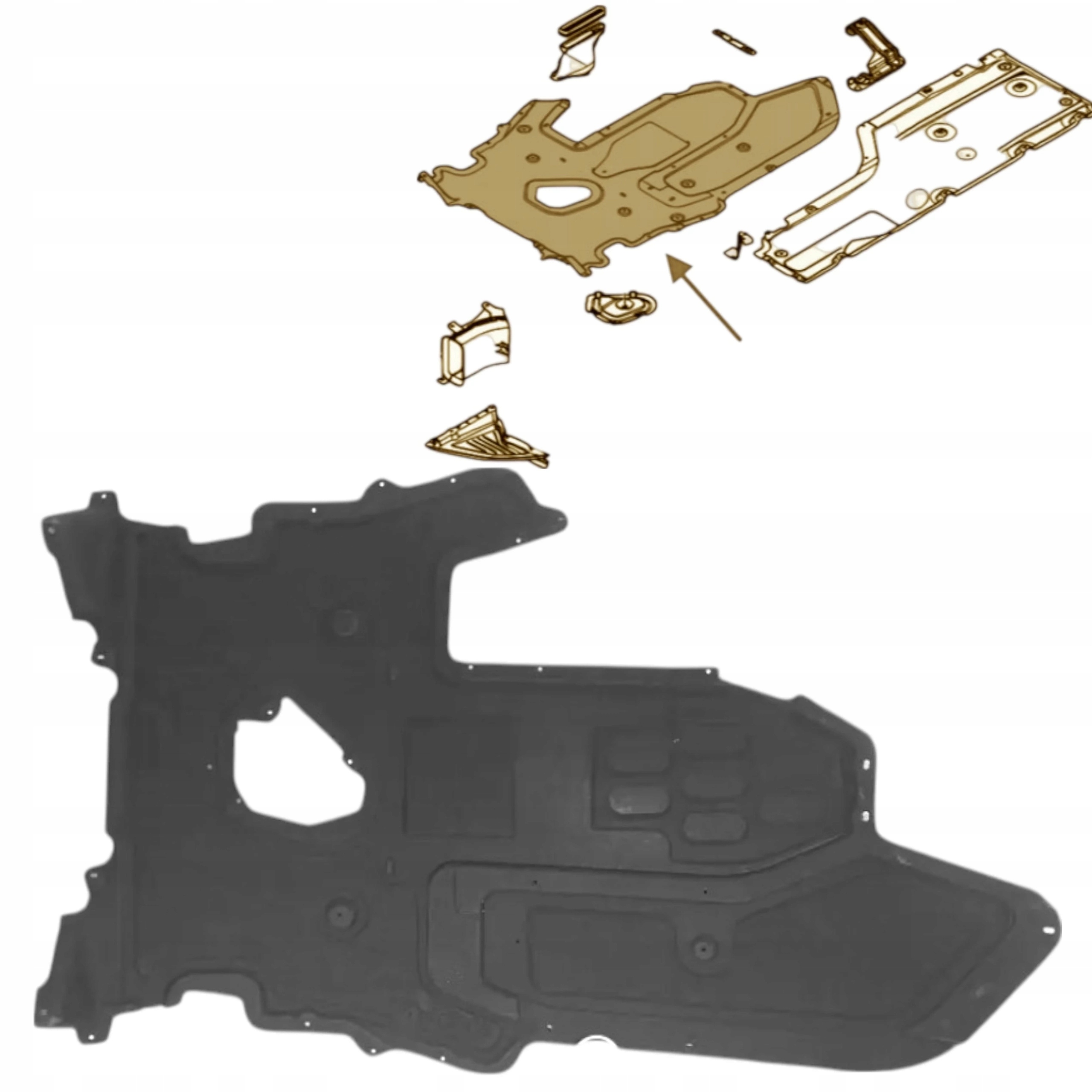 Látkový Kryt Převodovky 51717033748 Bmw Série 5 E60 2003-2010