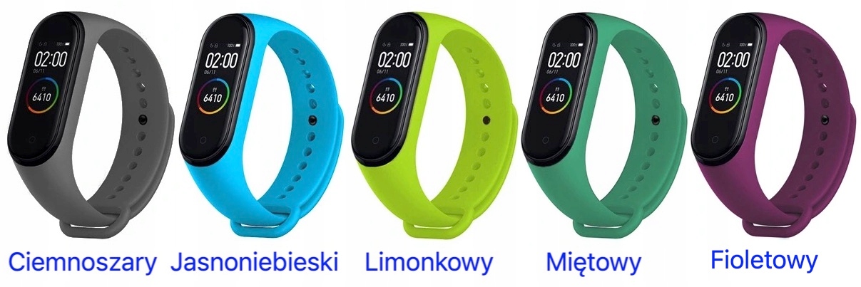 ZESTAW 5 SZTUK OPASKA DO XIAOMI MI BAND 5 6 7 PASEK Producent Inna