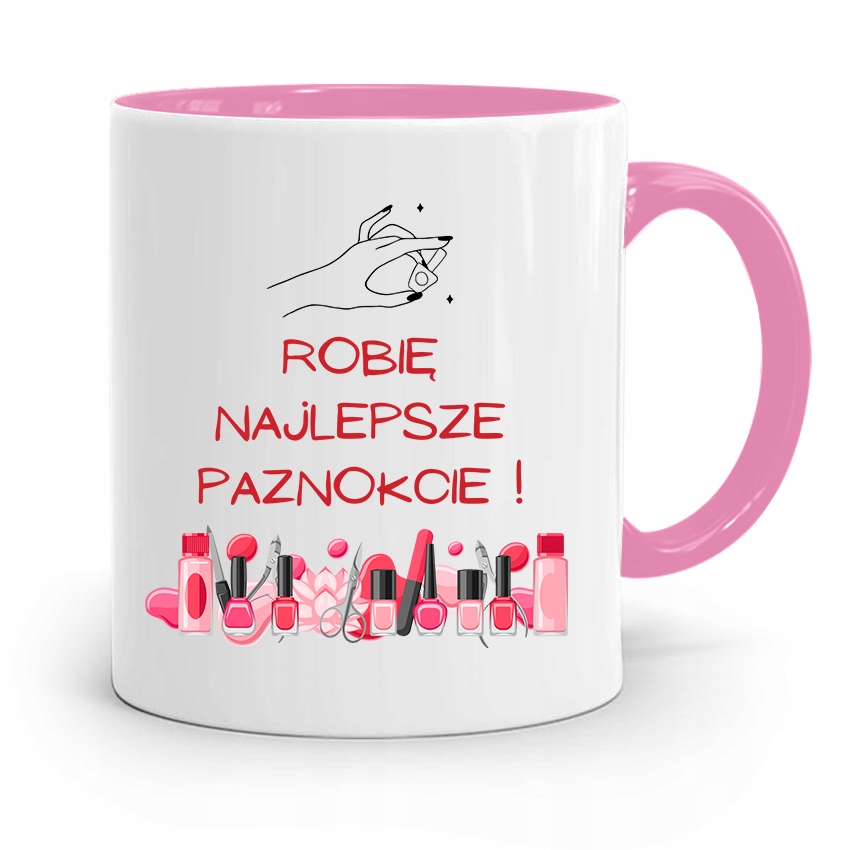 

Kubek Różowy Dla Kosmetyczki Najlepsze Paznokcie