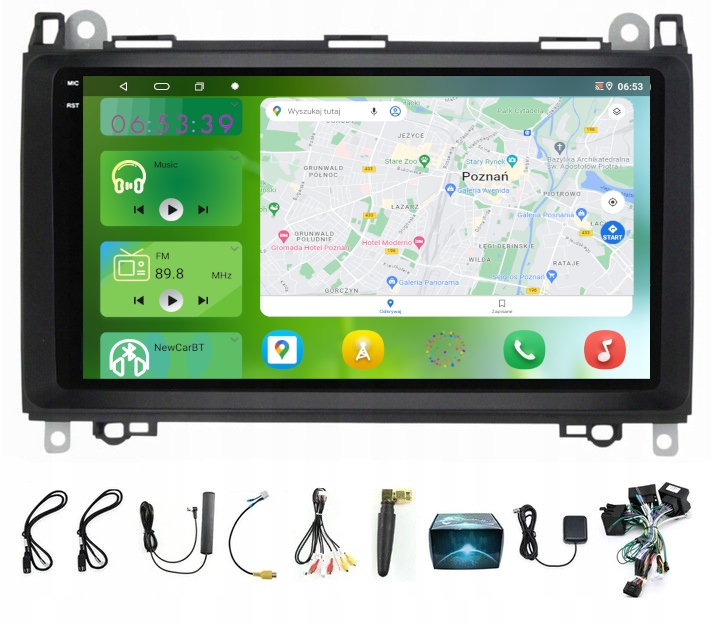 Rádio Android Mercedes Sprinter W906 2006-2019 W639 Usb Modem Sim 4/64 Gb