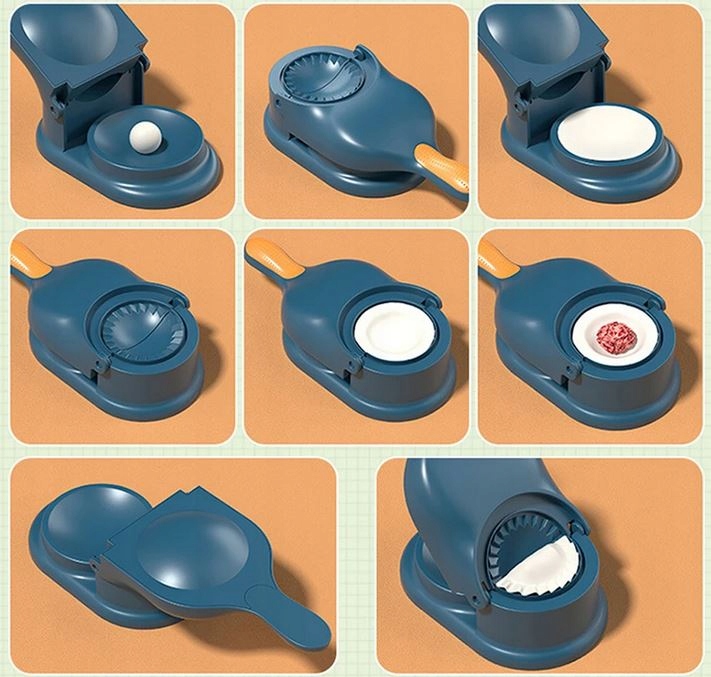 2w1 MASZYNKA DO ROBIENIA PIEROGÓW PIEROGARKA URZĄDZENIE FORMA DO LEPIENIA Kolor dominujący wielokolorowy