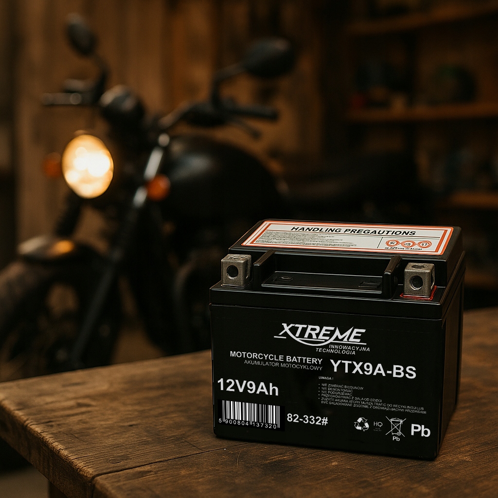 AKUMULATOR MOTOCYKLOWY XTREME 12V 9Ah WYMIAR 8Ah BEZOBSŁUGOWY SKUTER MOTOR EAN (GTIN) 5900804137320