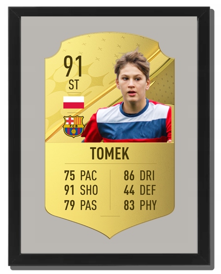 

Fifa 23 Personalizowana karta Fut Ramka A3