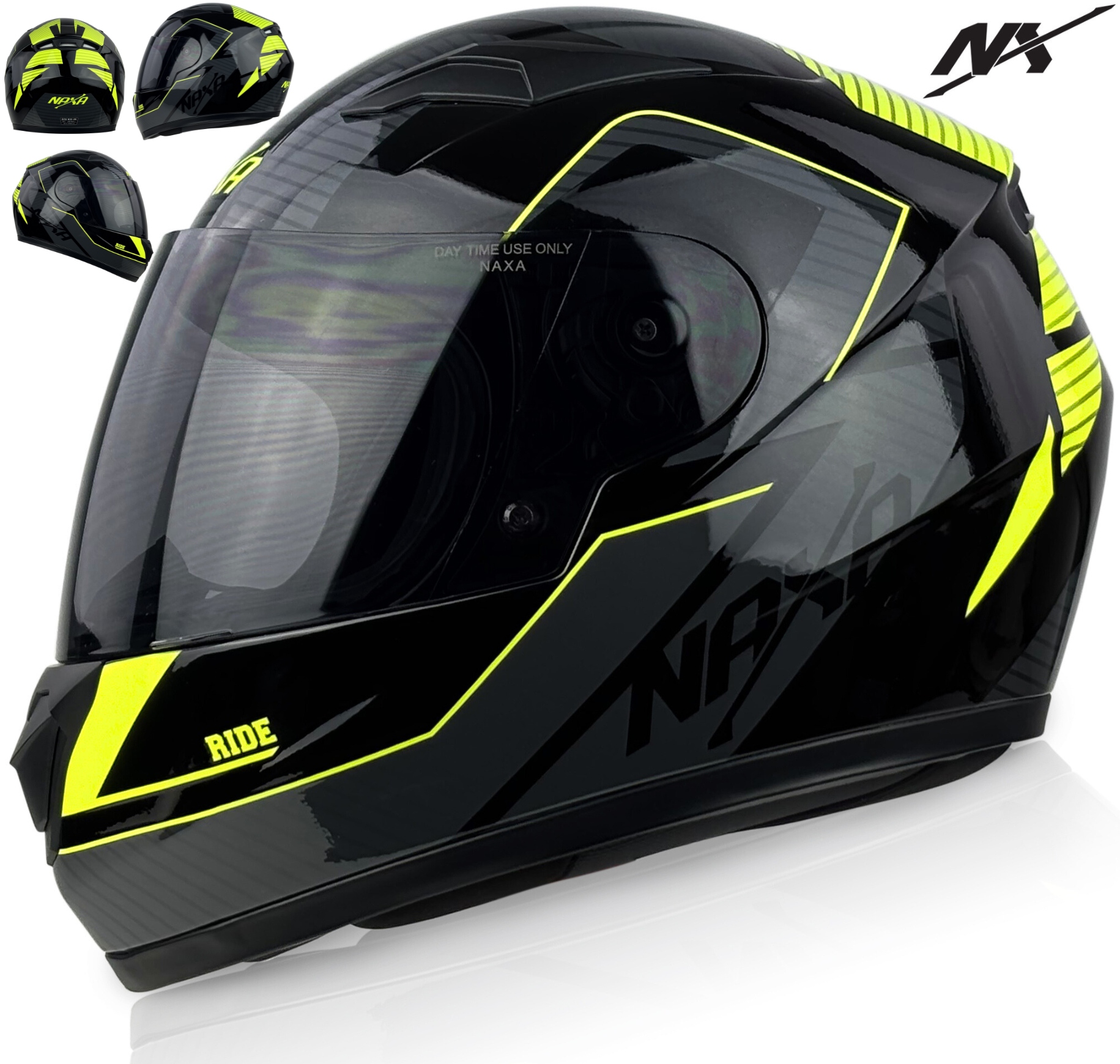 Dětská Motocyklová Přilba Naxa Junior INTEGRÁLNÍ|F34 r.YM