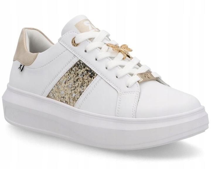 Rieker W1202-82 dámské polobotky bílé, velikost 40