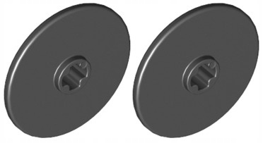 

Lego Dysk/Tarcza 3x3 Czarny/Black 2958/4218868 x2