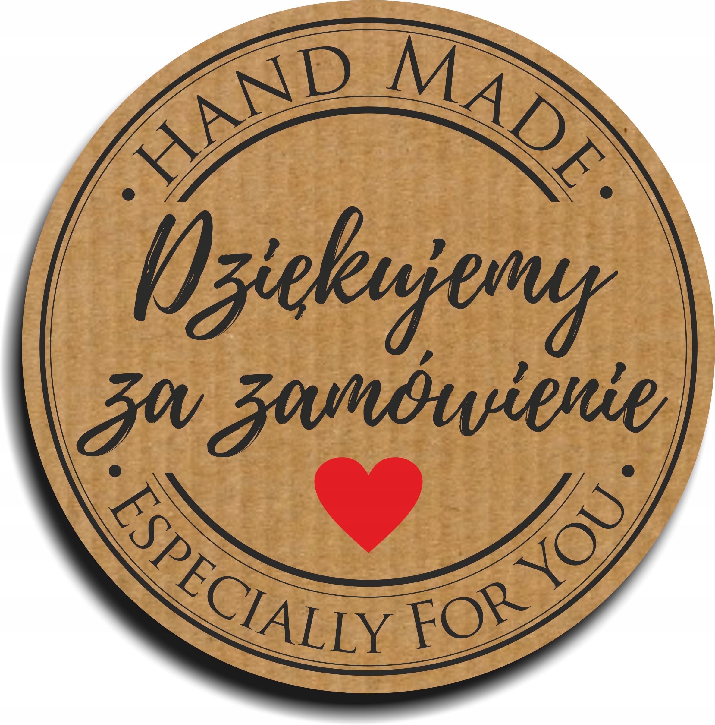 

Naklejki Hand Made Dziękujmy za zamówienie 100szt