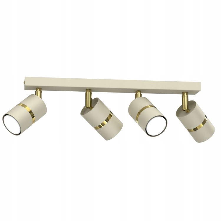 Závěsná Lampa Aurora Gold Béžová 40 cm Moderní Stropní Tuba Do Obývacího Pokoje