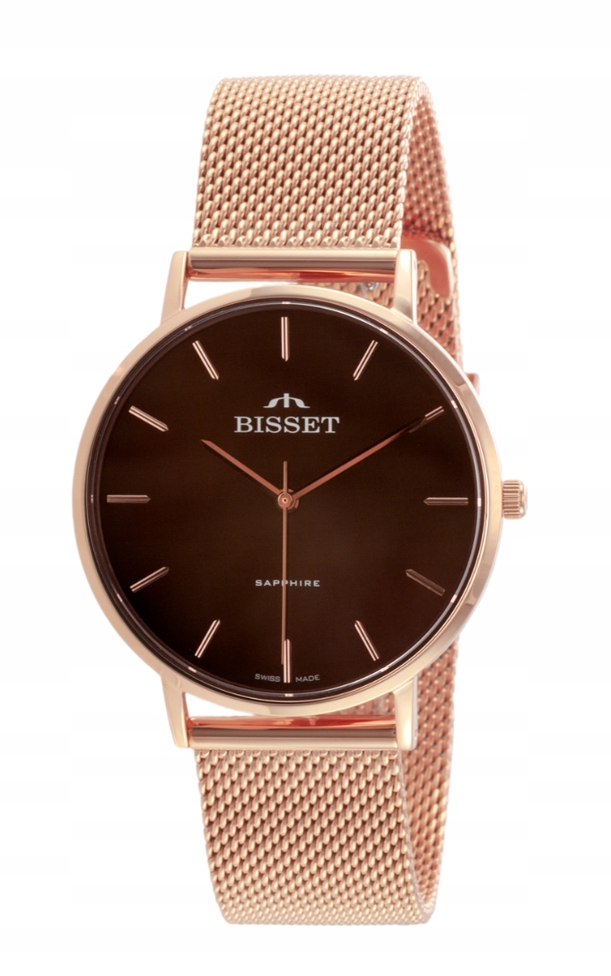 Švýcarské dámské hodinky Bisset BSBF33RIYX03BX0 safír swiss box +Gravírování