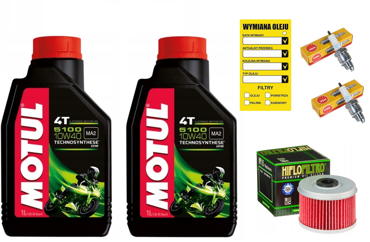

Honda Varadero XL125 Olej Motul Filtr Świece Ngk